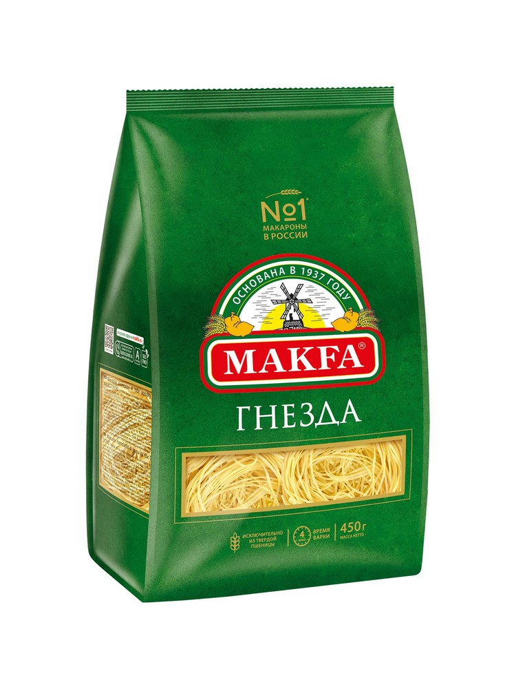 Макаронные изделия Макфа Капеллини гнезда 450гр купить в Красноярске с ...