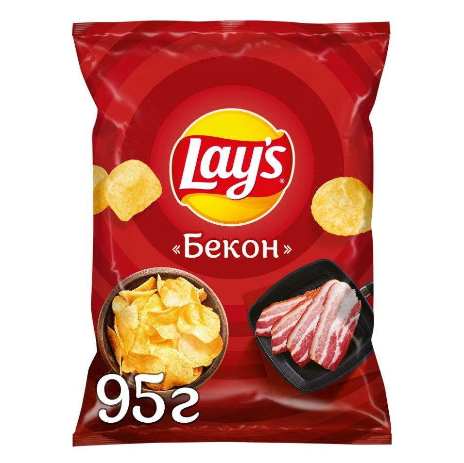 Чипсы картофельные Lays бекон 95 г купить в Красноярске с доставкой на дом  в интернет-магазине 