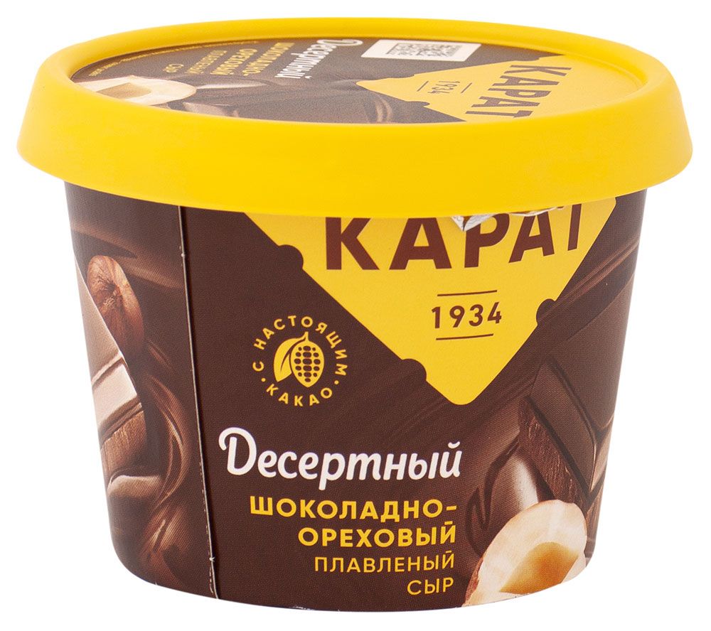 Сыр плавленый Карат шоколадно-ореховый м.д.ж. 30% 230гр купить в  Красноярске с доставкой на дом в интернет-магазине 