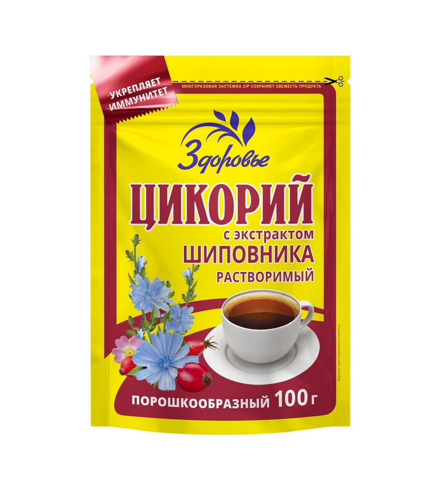 Цикорий Здоровье с экстрактом шиповника Вокруг света 100г купить в  Красноярске с доставкой на дом в интернет-магазине 