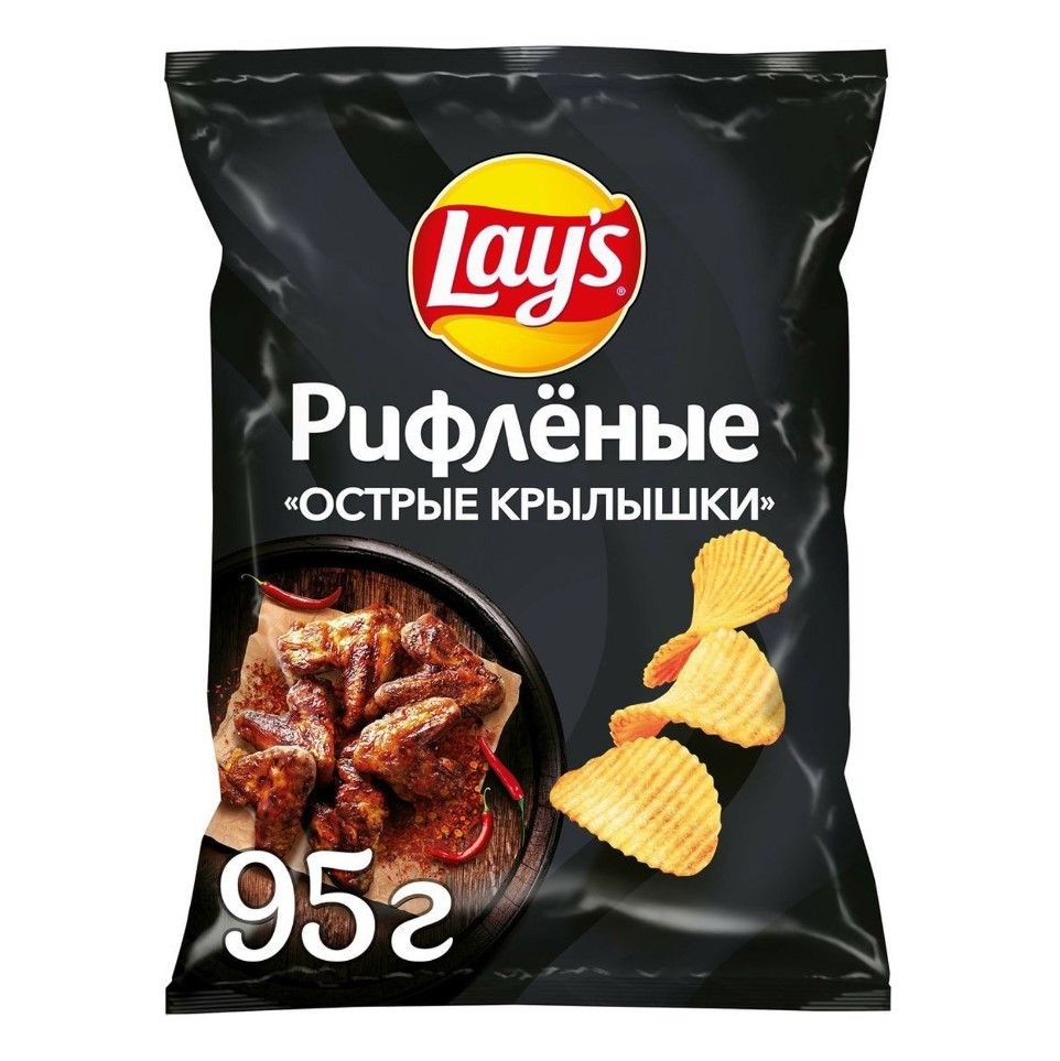 Чипсы картофельные Lays острые крылышки рифлёные 95 г купить в Красноярске  с доставкой на дом в интернет-магазине 