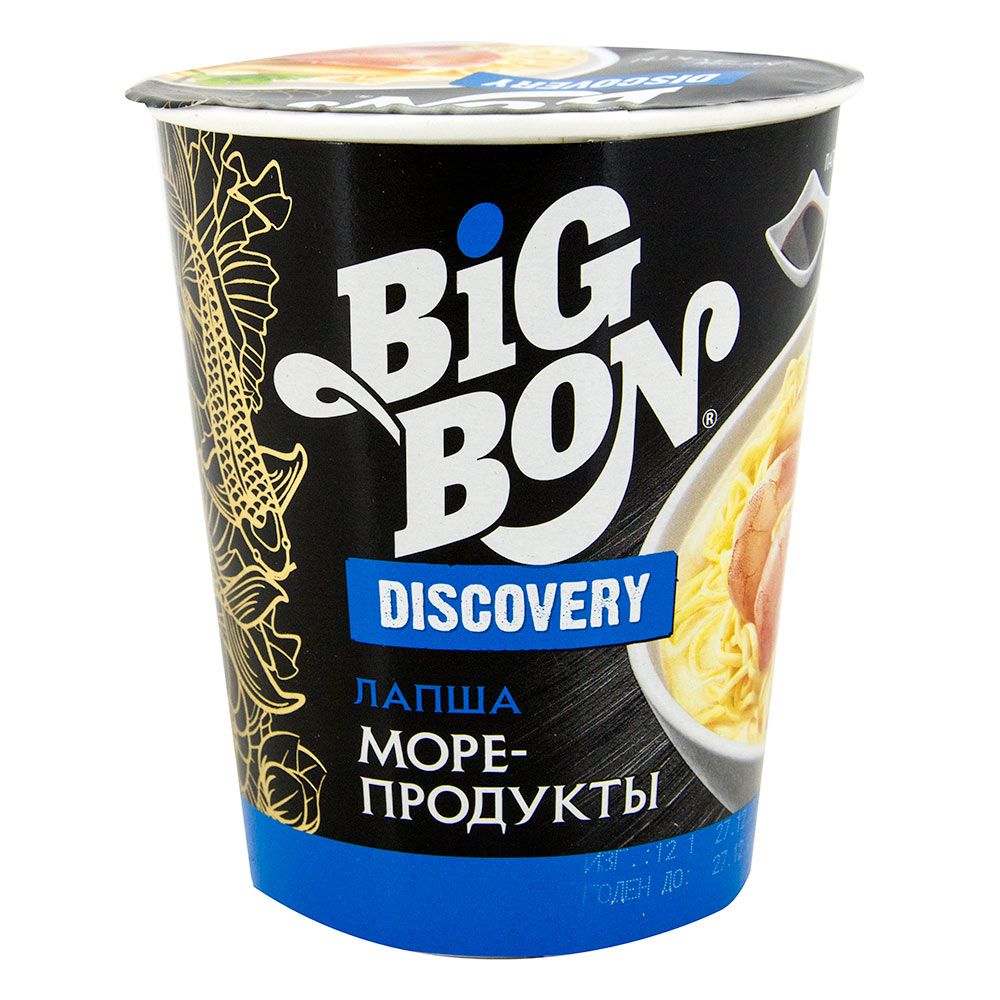 Лапша Big Bon с морепродуктами 70гр купить в Красноярске с доставкой на дом  в интернет-магазине 