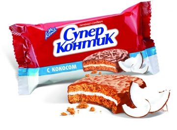 Печенье-сэндвич Konti супер-контик шоколадный вкус 100 г