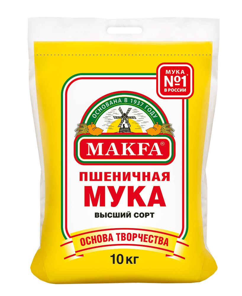 Мука пшеничная Макфа мешок 10кг купить в Красноярске с доставкой на дом в  интернет-магазине 