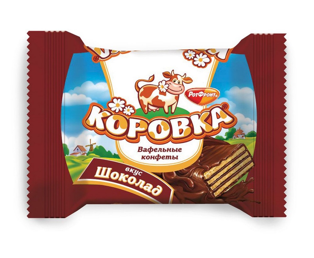 Конфеты Коровка Вкус шоколад Рот Фронт 250г