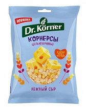 Чипсы цельнозерновые Dr. Korner кукурузно рисовые с сыром 50гр