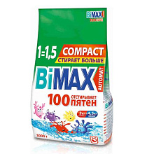 Порошок стиральный BiMax авт 3кг 100 пятен  пак