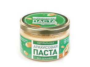 Арахисовая паста Без добавок 200 гр купить в Красноярске с доставкой в интернет-магазине "Ярбокс"