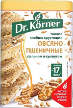 Хлебцы Dr. Korner овсяно пшеничные со смесью семян 100гр