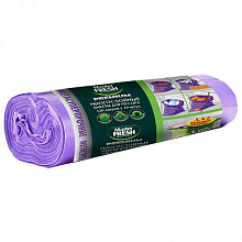 Пакеты для мусора Master FRESH PREMIUM 60л 10шт многослойные с завязками фиолет.