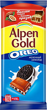 Шоколад молочный  Alpen Gold Орео, 95 гр купить в Красноярске с доставкой в интернет-магазине "Ярбокс"