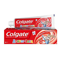 Зубная паста COLGATE Доктор Заяц 50мл вкус Клубники