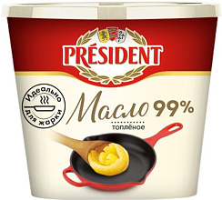 Масло топлёное 99% Президент 200г