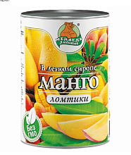 Meдведь любимый Манго ломтики в легком сиропе 425г