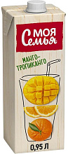 Moя семья 0,95л напиток сокосодержащий МАНГО ТРОПИКАНГО купить в Красноярске с доставкой в интернет-магазине "Ярбокс"