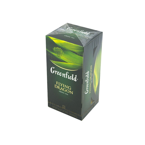 Чай зеленый Гринфилд флаинг драгон 25 пакетиков по 2г купить в Красноярске с доставкой на дом в интернет-магазине "Ярбокс"