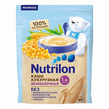 Каша безмолочная Nutrilon  кукурузная с 5 месяцев, 180 гр