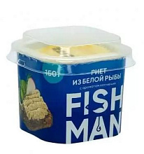 Pиет из белой рыбы с ароматом копчения FISH MAN 150г пл/б купить в Красноярске с доставкой на дом в интернет-магазине "Ярбокс"