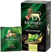 Чай зеленый Ричард роял мелисса 25 пакетиков по 1,5г купить в Красноярске с доставкой на дом в интернет-магазине "Ярбокс"