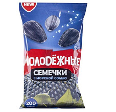 Семечки Молодежные с морской солью, 200 гр купить в Красноярске с доставкой в интернет-магазине "Ярбокс"