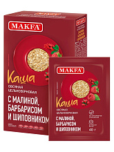 Каша овсяная с малиной,барбарисом,шиповником Макфа 40г*5 купить в Красноярске с доставкой в интернет-магазине "Ярбокс"