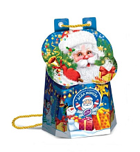 Новогодний подарок Дед Мороз-рюкзачок Конти 500г купить в Красноярске с доставкой в интернет-магазине "Ярбокс"