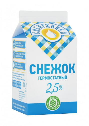 Снежок 2,5% "Сибиржинка" 500г т/п