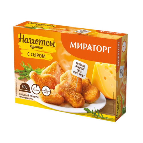 Наггетсы куриные с сыром Мираторг 300г купить в Красноярске с доставкой в интернет-магазине "Ярбокс"