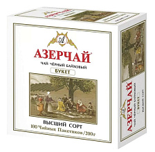 Чай черный Азерчай букет 100 пакетиков по 2г купить в Красноярске с доставкой на дом в интернет-магазине "Ярбокс"