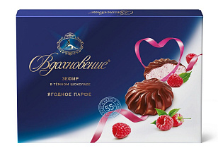 Зефир Вдохновение в темном шоколаде ягодное парфе Бабаевский 245г купить в Красноярске с доставкой в интернет-магазине "Ярбокс"