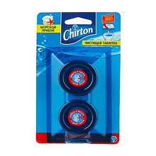 Таблетка чистящ Chirton 2*50г Морской прибой для унитаза