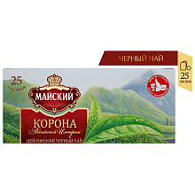 Чай черный Корона Российской Империи 25 пакетиков по 2г купить в Красноярске с доставкой на дом в интернет-магазине "Ярбокс"