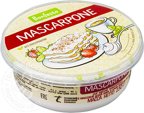 Сыр мягкий "Маскарпононе" Bonfesto бзмж 78% 250г