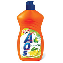 Жидкое моющее средство AOS 450мл Сила цитрусов Лимон