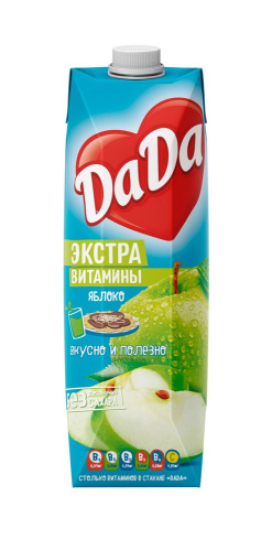 Нектар Да-Да яблоко экстра-витамины, 0.95мл купить в Красноярске с доставкой в интернет-магазине "Ярбокс"