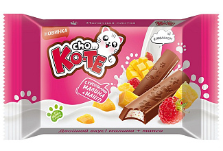 Шоколад молочный CHO KO-TE Малина-Манго Махеев 43г купить в Красноярске с доставкой в интернет-магазине "Ярбокс"