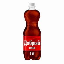 Добрый Кола ПЭТ, 1л купить в Красноярске с доставкой в интернет-магазине "Ярбокс"