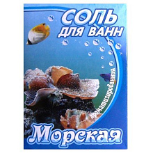 Соль для ванн  "Морская" с пеной 400г г.Бийск