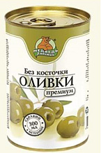 Оливки без косточки Медведь любимый, 300 мл купить в Красноярске с доставкой в интернет-магазине "Ярбокс"