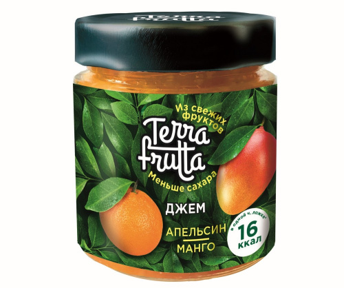 Джем Terra Frutta  апельсин-манго 200г