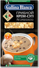 Крем-суп Gallina Blanca 2 в 1 грибной по-итальянски, 23 гр купить в Красноярске с доставкой в интернет-магазине "Ярбокс"