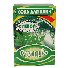 Соль для ванн  "Крапива" с пеной 400г г.Бийск