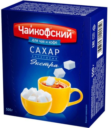 Сахар рафинад Чайкофский 500г купить в Красноярске с доставкой в интернет-магазине "Ярбокс"