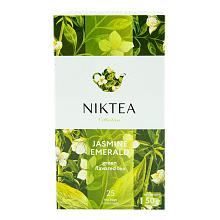 Чай зеленый Niktea Jasmine Emerald, 25 пакетиков по 2г купить в Красноярске с доставкой на дом в интернет-магазине "Ярбокс"