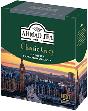 Чай черный Ахмад Классик Грей 100 пакетиков по 1,9 г купить в Красноярске с доставкой на дом в интернет-магазине "Ярбокс"