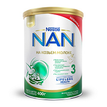 NAN GOAT 3 -сухая смесь на козьем  молоке 400гх12 купить в Красноярске с доставкой в интернет-магазине "Ярбокс"
