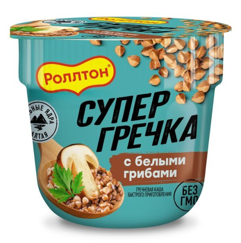 Каша гречневая Роллтон с белыми грибами 45г купить в Красноярске с доставкой в интернет-магазине "Ярбокс"