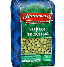 Горох колотый Националь зеленый 450гр купить в Красноярске с доставкой в интернет-магазине "Ярбокс"