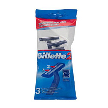 Станок одноразовый "GILLETTE 2" 3шт.в пакете