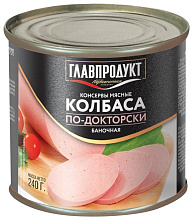 Колбаса Главпродукт по-докторски, 240 гр